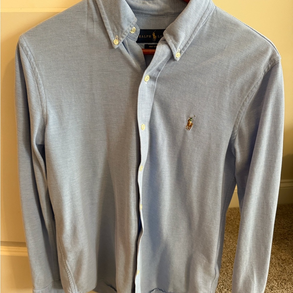 Ralph Lauren Men's Light Blue Button-Down Shirt